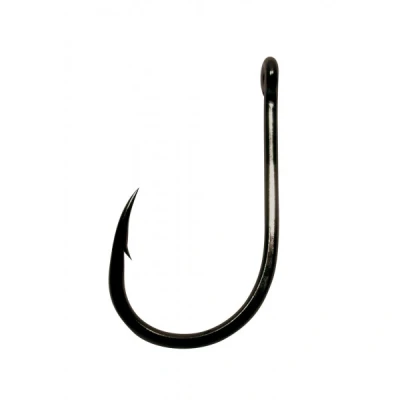 Afbeelding van Gamakatsu LS 3313F Eyed Hooks Black #8 (14 stuks) Karperhaken