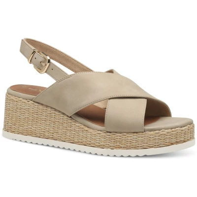 Afbeelding van Tamaris Sandalen met plateauzool, Dames, Maat: 38, Tan Schoenen