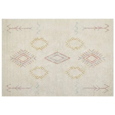 Afbeelding van Beliani BETTIAH Laagpolig vloerkleed Beige 160 x 230 cm Katoen