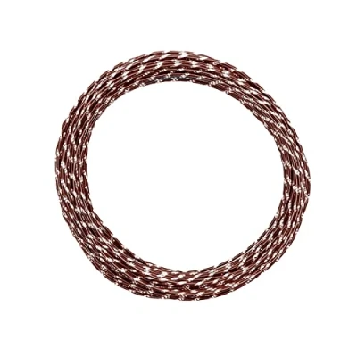 Afbeelding van Vaessen Creative Aluminium Draad Diamond cut 2mm 30m Chocolade mat