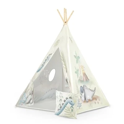 Afbeelding van Nukido Tipi Tent voor Kinderen Met Dino&#039;s