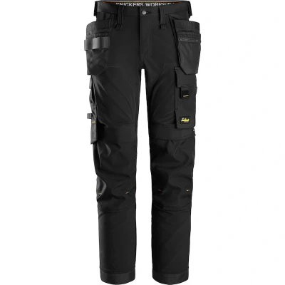 Afbeelding van Snickers Allroundwork 6590 Broek Capsulized Kniestuk Met Holsterzakken Zwart maat 58