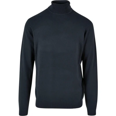 Afbeelding van Urban Classics Turtleneck Trui, Heren, Maat: Small, Navy