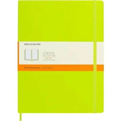 Image de Carnet ligné Moleskine Classique Très Grand Format Couverture Souple Vert Citron