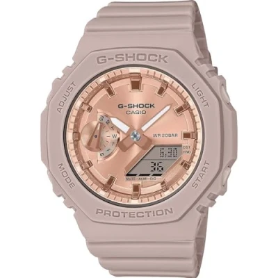 Afbeelding van G SHOCK S2100 Series Horloge White/rose goldcoloured, Dames, Maat: One Size, gold coloured