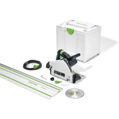 Afbeelding van Festool TS 55 FEBQ Plus FS Invalcirkelzaagmachine met geleiderail in koffer 577010