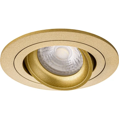 Afbeelding van Premium Inbouwspot Warmglow Markos Goud Ronde spot Philips Warm Glow Met LED