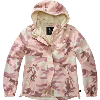 Afbeelding van Brandit Windbreaker Frontzip Lichte jas, Dames, Maat: Small, Candy camo