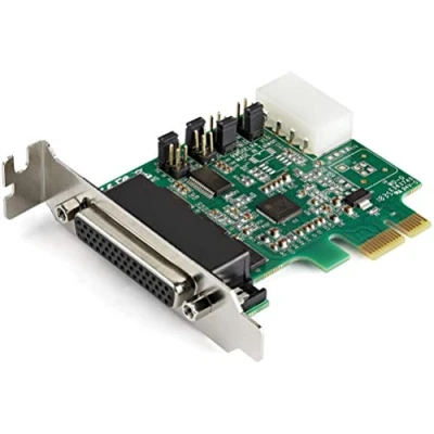Image de StarTech.com 4 port PCI Express RS232 Serial Adapter Card PCIe Host Controller to DB9 16950 UART Low Profile Desktop Expansion Windows macOS Linux Full/Low (PEX4S953LP) Adaptateur série profil