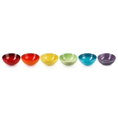 Afbeelding van Le Creuset Ontbijtschaaltjes Rainbow set van 6