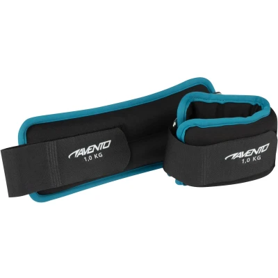 Afbeelding van Avento Pols/Enkel Gewicht Neopreen 2x 1.0 kg Zwart/Blauw