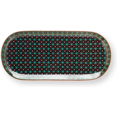 Afbeelding van Pip Studio Berry Blues Cakeschaal Groen 33 cm