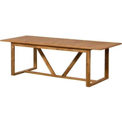 Afbeelding van Exotan Beaver Tuintafel Teak Naturel 75x240x90