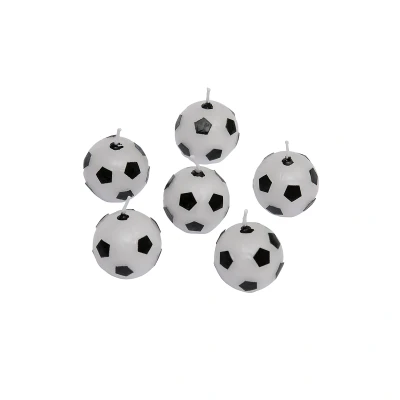 Afbeelding van Taartkaarsjes Voetbal 6st.
