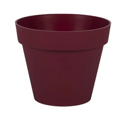 Afbeelding van EDA Ronde bloempot Toscane Ø 20 cm Volume 3 l x H 17 bordeauxrood