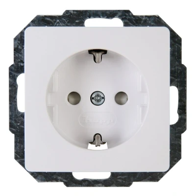 Afbeelding van Kopp Paris Randaarde Wandcontactdoos KV 1 Voudig 230 Volt Arctic Wit