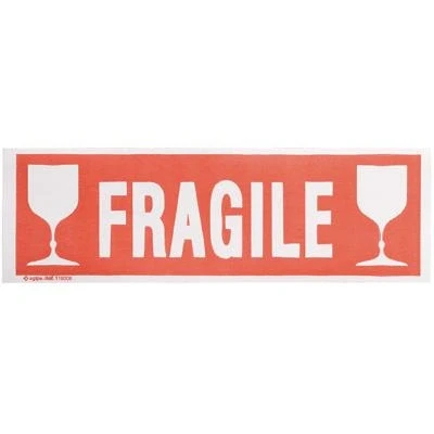 Image de Agipa Etiquettes Adhesives Fragile 190x60 Sachet De 100