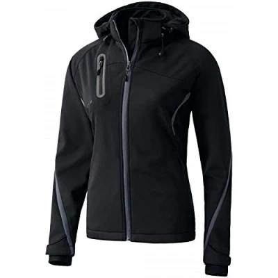 Afbeelding van Functioneel softshell jack dames zwart/antraciet / 48