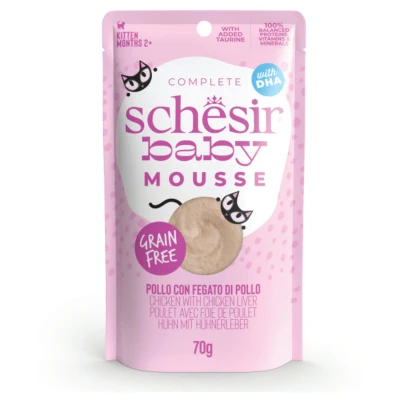 Afbeelding van Schesir Baby Mouse 70 g Kattenvoer Kip