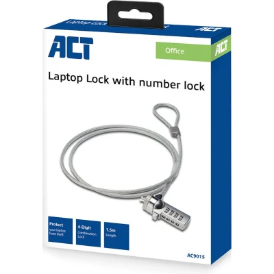 Afbeelding van ACT AC9015 Laptopslot Cijfer Combinatieslot