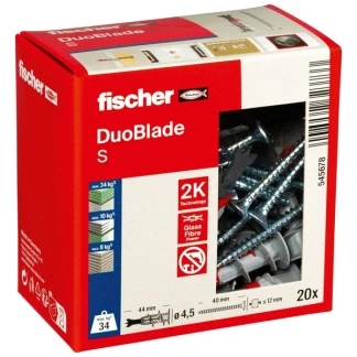 Afbeelding van Gipsplaatplug met schroef Fischer DuoBlade 20 stuks (Kruiskop Pozidriv)