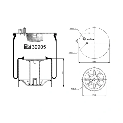 Afbeelding van Febi Bilstein Veerbalg 39905
