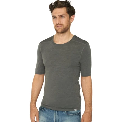 Afbeelding van Danish Endurance Merino Tshirt basic, Heren, Maat: Large, Dark grey