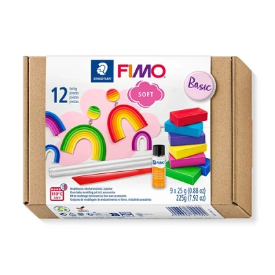Image de Coffret Fimo Soft 9 1/2 blocs + accessoires