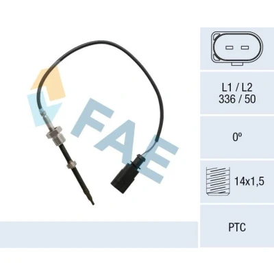 Afbeelding van FAE 68025 Sensoren voor roetfilter AUDI: A6 C6 Avant