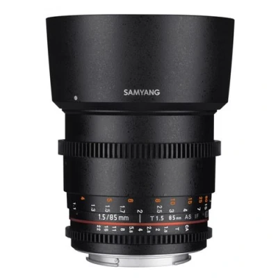 Image de Objectif reflex vidéo Samyang VDSLR 85mm T1.5 MK2 Noir pour Canon EF