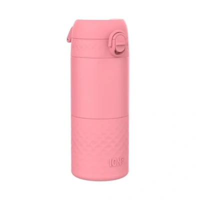 Afbeelding van ION8 Geïsoleerde reisbeker, lekvrij, veilige vergrendeling, geen overloop onderweg, hygiënisch deksel, gemakkelijk te reinigen, perfect voor roestvrij staal, roze