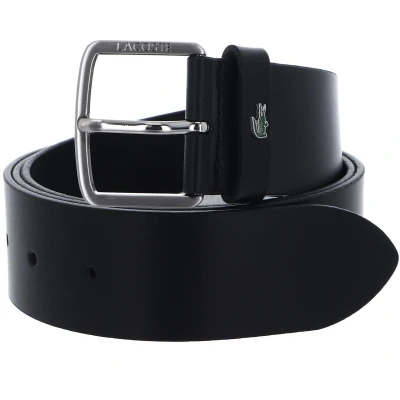 Afbeelding van Lacoste Plain BELT Riem, Heren, Maat: 85, Noir