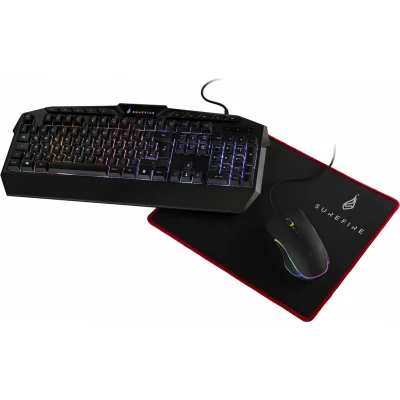 Afbeelding van Verbatim SureFire Kingpin Gaming Combo 48825 482 (Keyboard Mouse Mousepad)