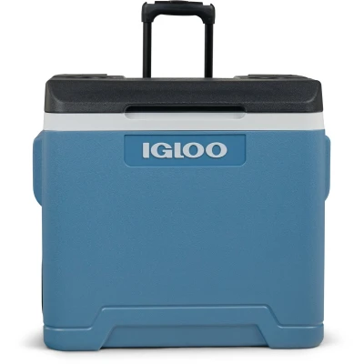 Image de IGLOO glacière passive IP42 42 l Bleu Avec roulettes et poignée télescopique Pour les loisirs, le travail camping
