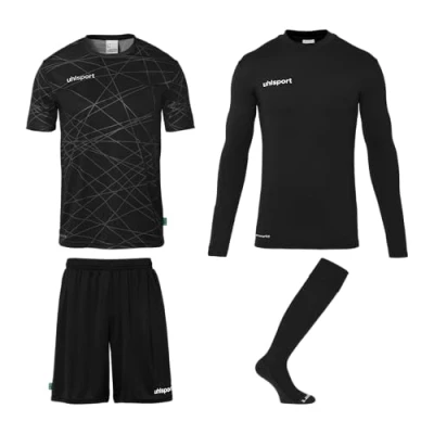 Afbeelding van Uhlsport Prediction Bundle Keeperset Kinderen Zwart / Wit Maat: 164