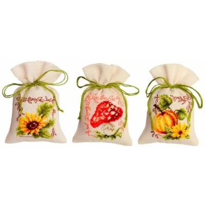 Afbeelding van Kruidenzakje kit Herfst set van 3 Vervaco PN 0021743
