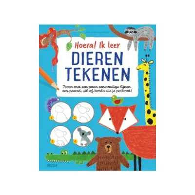 Afbeelding van Uitgeverij deltas hoera! ik leer dieren tekenen