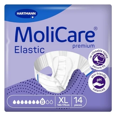 Afbeelding van Molicare Premium Slip Elastic 8 druppels XL 1 pak van 14 stuks