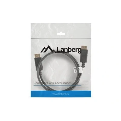Image de Lanberg env. dpdp 10cc bk displayport 1.1 a 0010 (19 broches) vers fiche 4 k câble 1 m noir