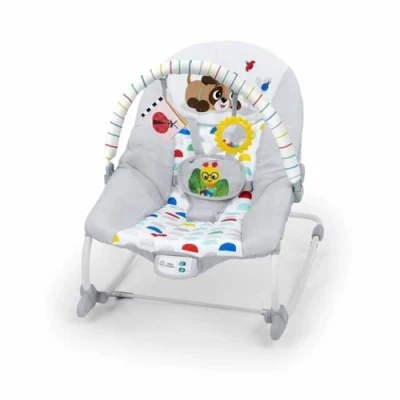 Image de BABY EINSTEIN DEAN Transat bébé balancelle évolutif 3 en 1, Melodies et vibrations, Positions, arche jouets amovible, 0 30 mois