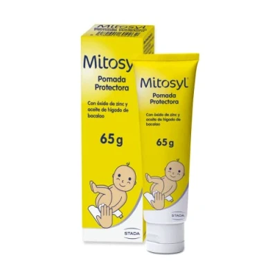 Image de Mitosyl, Pommade protectrice, crème pour couches bébé, prévient et soulage les irritations, formule douce efficace soins quotidiens, 65 g