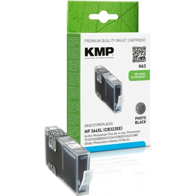 Afbeelding van KMP Inktcartridge vervangt HP 364XL, CB322EE Compatibel Foto zwart H63 1713,0040