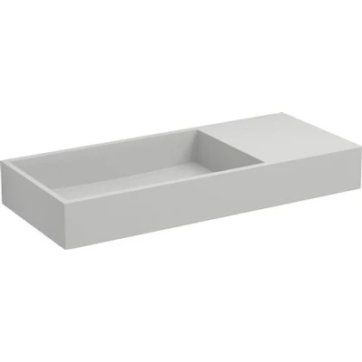 Afbeelding van Clou Mini Wash Me Plus fontein Mat wit 56cm Zonder kraangat Rechts Minimalistisch design