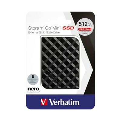 Image de Verbatim Store &#039;n&#039; Go Disque dur 512 externe (portable) USB 3.2 Gen 1 noir