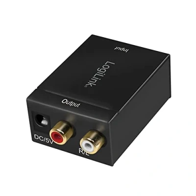Afbeelding van LogiLink CA0100 Toslink / Cinch Audio Adapter Zwart