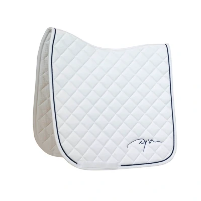 Image de Dyon Tapis de Selle Diamond Dressage Blanc Full