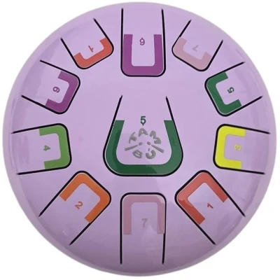 Afbeelding van Stalen trommel 8 inch 11 noten handpan slaginstrument metaal (smaragd)