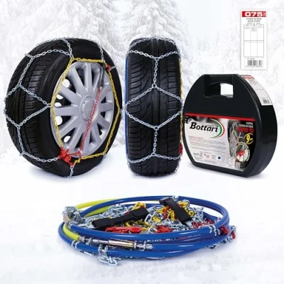 Image de Bottari 18834 &quot;Rapid T2&quot; : Chaines à neige 9 mm, Taille 075, Compatibles ABS et ESP