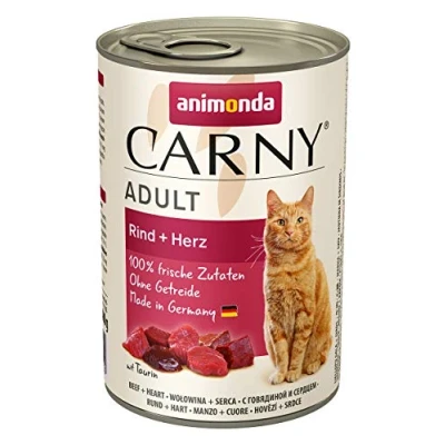Afbeelding van 6x400g Adult Rund &amp; Hart animonda Carny Kattenvoer