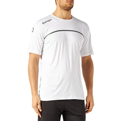 Afbeelding van Kempa Emotion 2.0 Poly Shirt Kind Wit Antraciet Maat 116